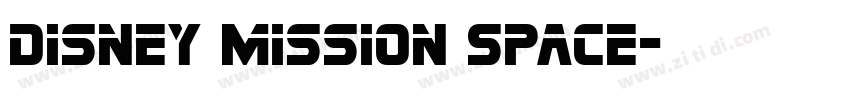 Disney Mission Space字体转换
